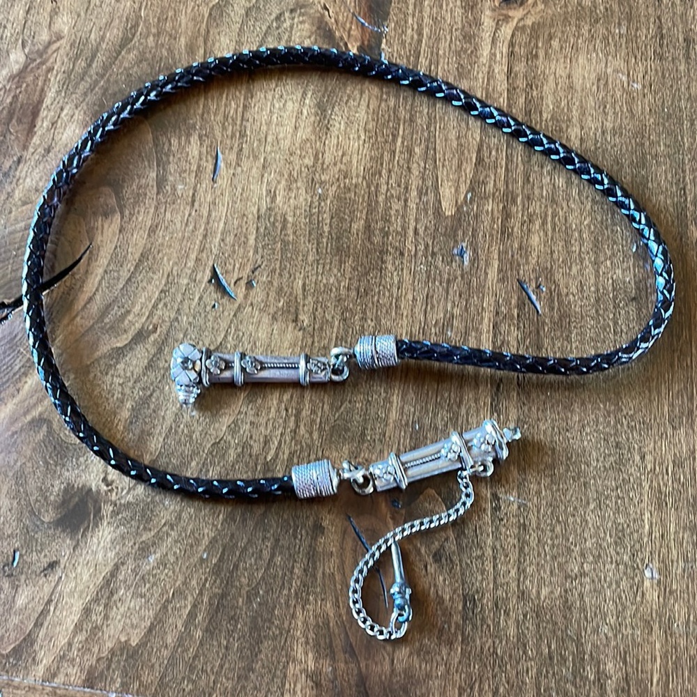 Brighton Brown Silver Hardware Belt